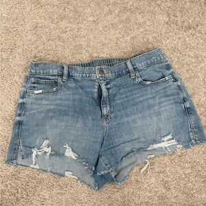 Aerie Light Blue Distressed Denim Women’s Shorts